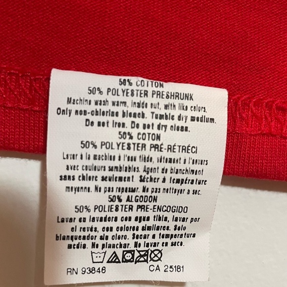 Gildan DryBlend Drink Up Shirt Sleeve Tee T-Shirt Red Mens Size XL Like New - Picture 5 of 7